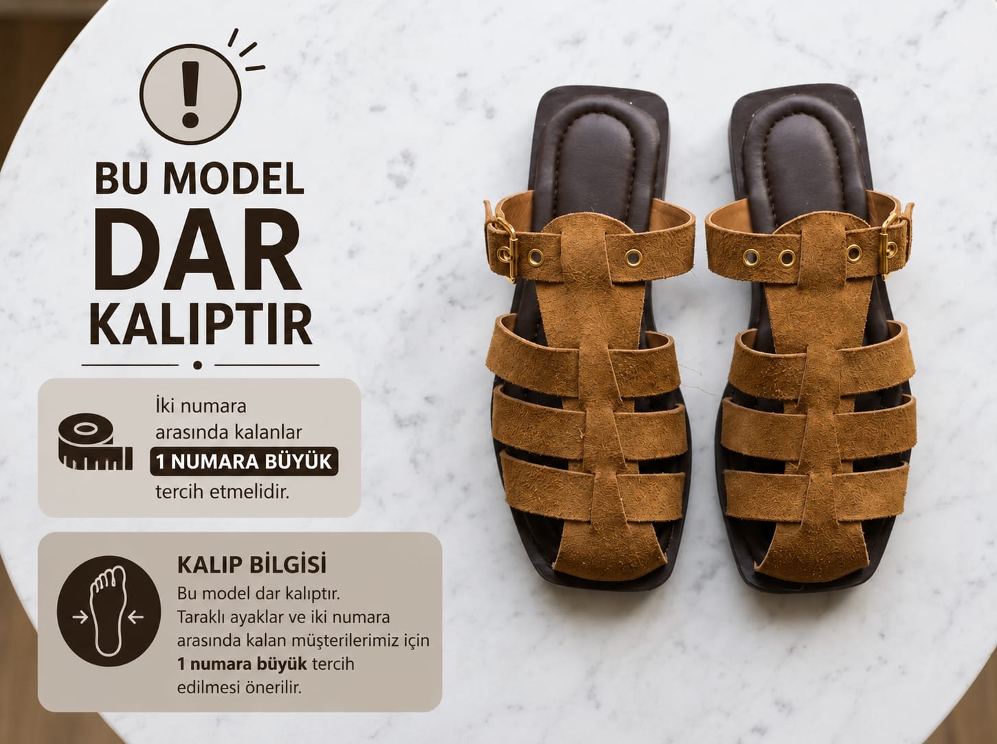 MARY Taba dana süet terlik(Dar Kalıp)